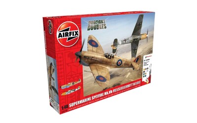 Ме-109Е vs Спитфайр Мк Vb набор 2 в 1 с красками и клеем - A50160 Airfix 1:48