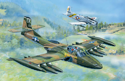 A-37A Dragonfly штурмовик - 02888 Trumpeter 1:48