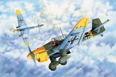 Ju-87B-2 Stuka (Ю-87 Штука) бомбардировщик - 03214 Trumpeter 1:32