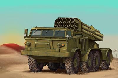 9П140 ПУ 9К57 Ураган РСЗО - 07180 Trumpeter 1:72