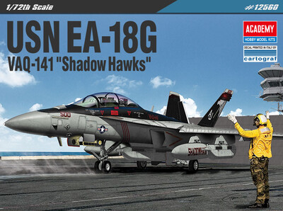 EA-18G VAQ-141 Shadow Hawks самолет РЭБ - 12560 Academy 1:72