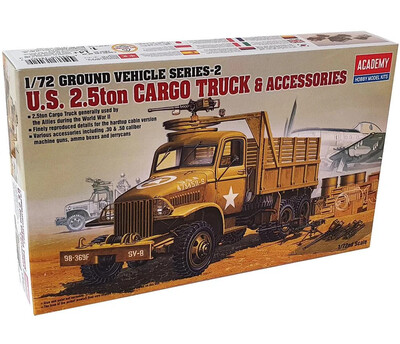 US 2,5 ton Cargo Truck & Accessories - 13402 Academy 1:72