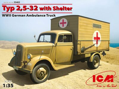 Typ 2.5-32 санитарный грузовик - 35402 ICM 1:35