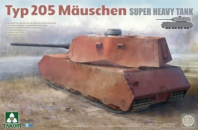 Typ 205 Mauschen тяжелый танк - 2159 Takom 1:35