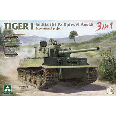 Tiger I (Тигр) Experimental Project 3 in 1 - 2192 Takom 1:35