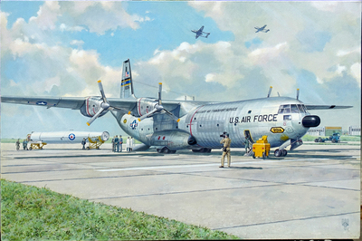 C-133A w/PGM-17 Thor транспортный самолет с ракетой - 336 Roden 1:144