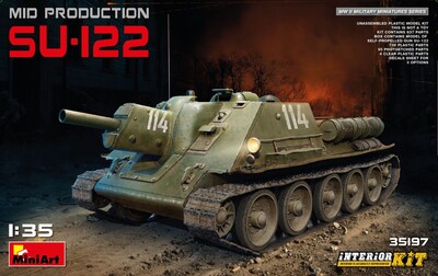 СУ-122 САУ средних серий с интерьером - 35197 MiniArt 1:35