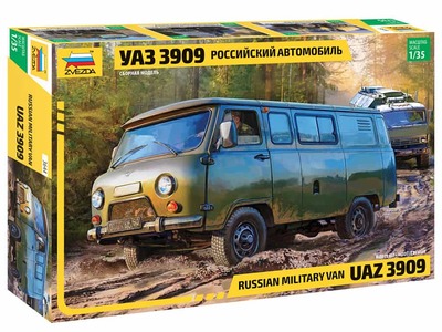 3644 Российский автомобиль УАЗ-3909 Звезда 1:35