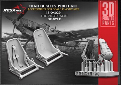 Bf-109E кресло пилота - 48-04029 ResArm 1:48