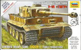 T-VI Тигр немецкий тяжелый танк - 5002 Звезда 1:72