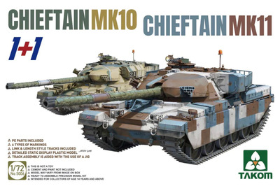 Chieftain Mk.10 & Mk.11 британский основной танк - 5006 Takom 1:72