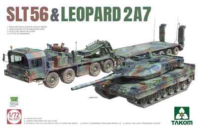 SLT-56 & Leopard-2A7 тягач с танком - 5011 Takom 1:72