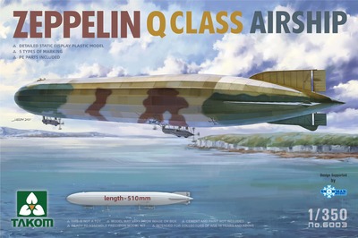 Zeppelin Q дирижабль - 6003 Takom 1:350