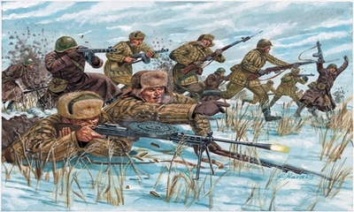 Советская пехота зима ВОВ - 6069 Italeri 1:72