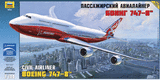 Боинг-747-8 пассажирский самолет - 7010 Звезда 1:144