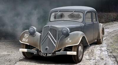 Французский легковой автомобиль Citroen Traction Avant 11CV. Масштаб 1/72