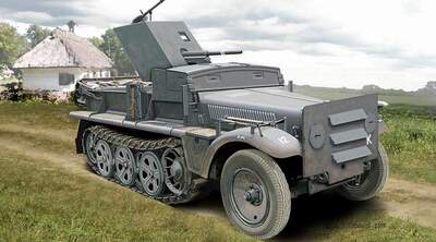 Противотанковая самоходная установка 35 мм PaK 35/36 auf Sd/Kfz 10. Масштаб 1/72