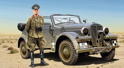 Автомобиль Kfz. 21 Роммеля. Масштаб 1/72