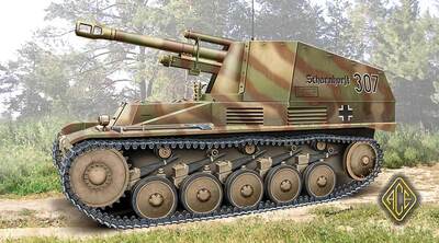 Немецкая САУ Sd.Kfz.124 "Wespe". Масштаб 1/72