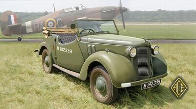 Британский штабной автомобиль Tourer 8HP. Масштаб 1/72