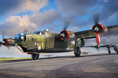 B-24J Liberator (Либерейтор) тяжелый бомбардировщик - 81774 Hobby Boss 1:48