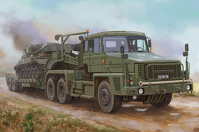 Scammell Commander с 62-тонным полуприцепом Crane Fruehauf - 85527 Hobby Boss 1:35