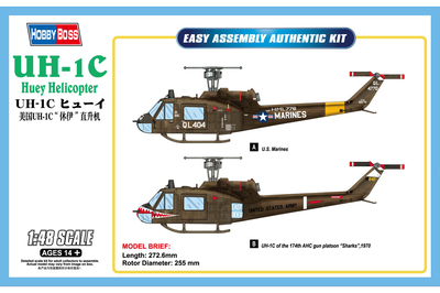 UH-1C Huey вертолет - 85803 HobbyBoss 1:48