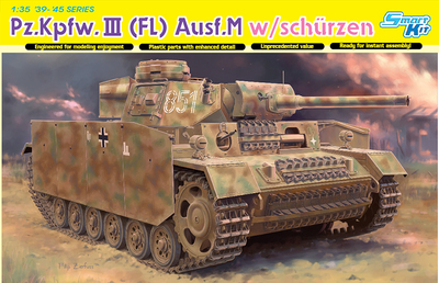 Т-III (Pz.Kpfw.III Ausf.M Flammpanzer) огнеметный средний танк - 6776 Dragon 1:35