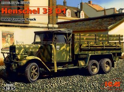 Henschel 33D1 грузовик Вермахта - 35466 ICM 1:35