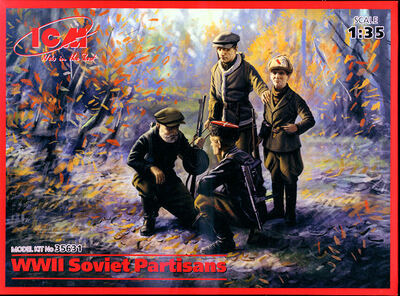 Советские партизаны 4 фигуры - 35631 ICM 1:35