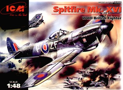 Spitfire Mk.XVI истребитель RAF - 48071 ICM 1:48