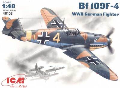 ICM48103  Сборная модель Bf 109F-4/В, немецкий истребитель. Масштаб 1/48