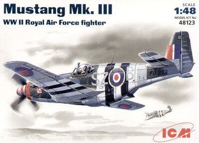 Mustang Mk.III истребитель RAF - 48123 ICM 1:48