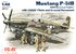 P-51B Мустанг истребитель с пилотами и техниками USAF - 48125 ICM 1:48