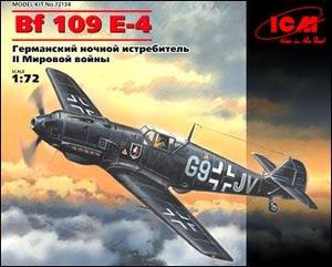 Bf.109E-4 ночной истребитель Люфтваффе - 72134 ICM 1:72