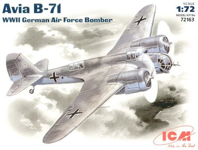 B-71 Avia (СБ-2) бомбардировщик ВВС Чехословакии - 72163 ICM 1:72
