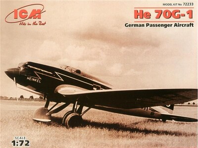 He.70G-1 пассажирский самолет - 72233 ICM 1:72