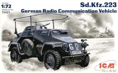 Sd.Kfz.223 бронеавтомобиль радиосвязи - 72421 ICM 1:72