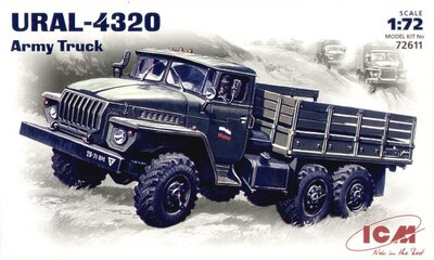 Урал 4320 армейский грузовой автомобиль - 72611 ICM 1:72