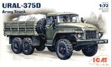 Урал 375Д армейский грузовой автомобиль - 72711 ICM 1:72