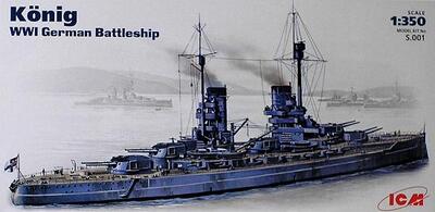 SMS Kenig линейный корабль Кайзеровского флота - S.001 ICM 1:350