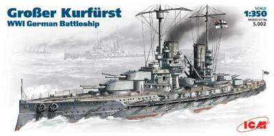 SMS Grosser Kurfurst линейный корабль Кайзеровского флота - S.002 ICM 1:350