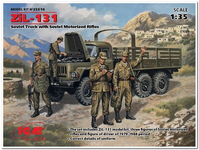 ЗиЛ-131 грузовой автомобиль СА с мотопехотой - 35516 ICM 1:35