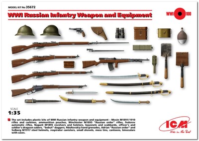 Вооружение и снаряжение пехоты РИА І МВ - 35672 ICM 1:35
