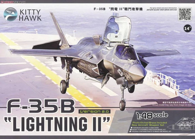 F-35B Lightning II истребитель-бомбардировщик. KH80102+ Kitty Hawk 1:48