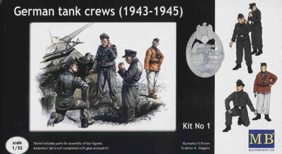 Немецкая танковая команда (1943-1945) набор No 1. MB3507 Masterbox 1:35