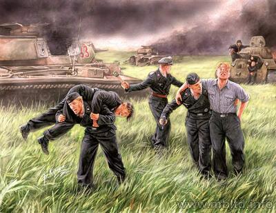 Немецкие танкисты Курск 1943. MB3536 Masterbox 1:35