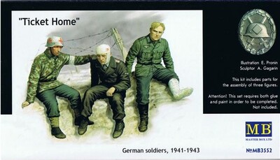 Билет домой. Раненые германские солдаты 1941-43. MB3552 Masterbox 1:35