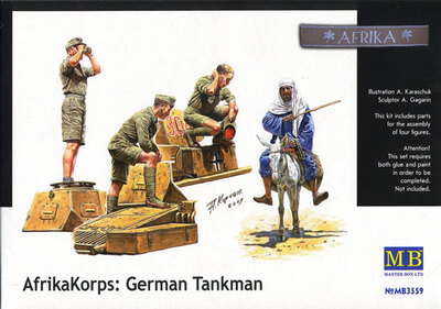 Немецкие танкисты Африканского корпуса. MB3559 Masterbox 1:35