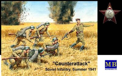 Контратака - Советская пехота лето 1941 - MB3563 Master Box 1:35